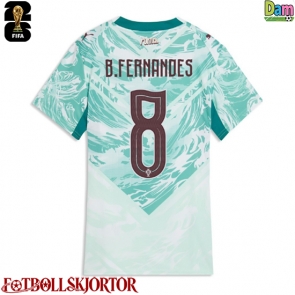 Portugal Bruno Fernandes #8 Bortatröja Dam VM 2026 Kortärmad